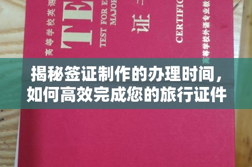 邳州揭秘签证制作的办理时间，如何高效完成您的旅行证件